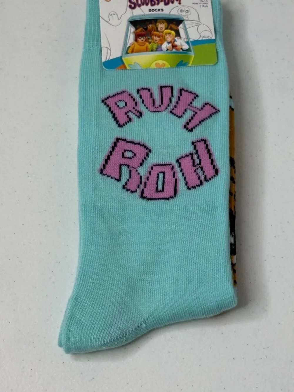 Scooby-Doo Ruh Roh Crew Socks Adult NWT